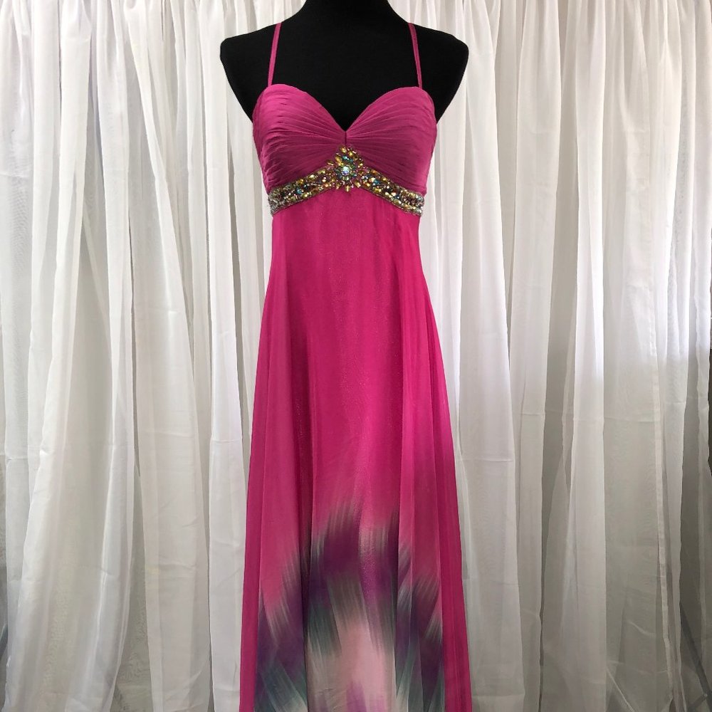 Dave & Johnny Multi-Color Dress